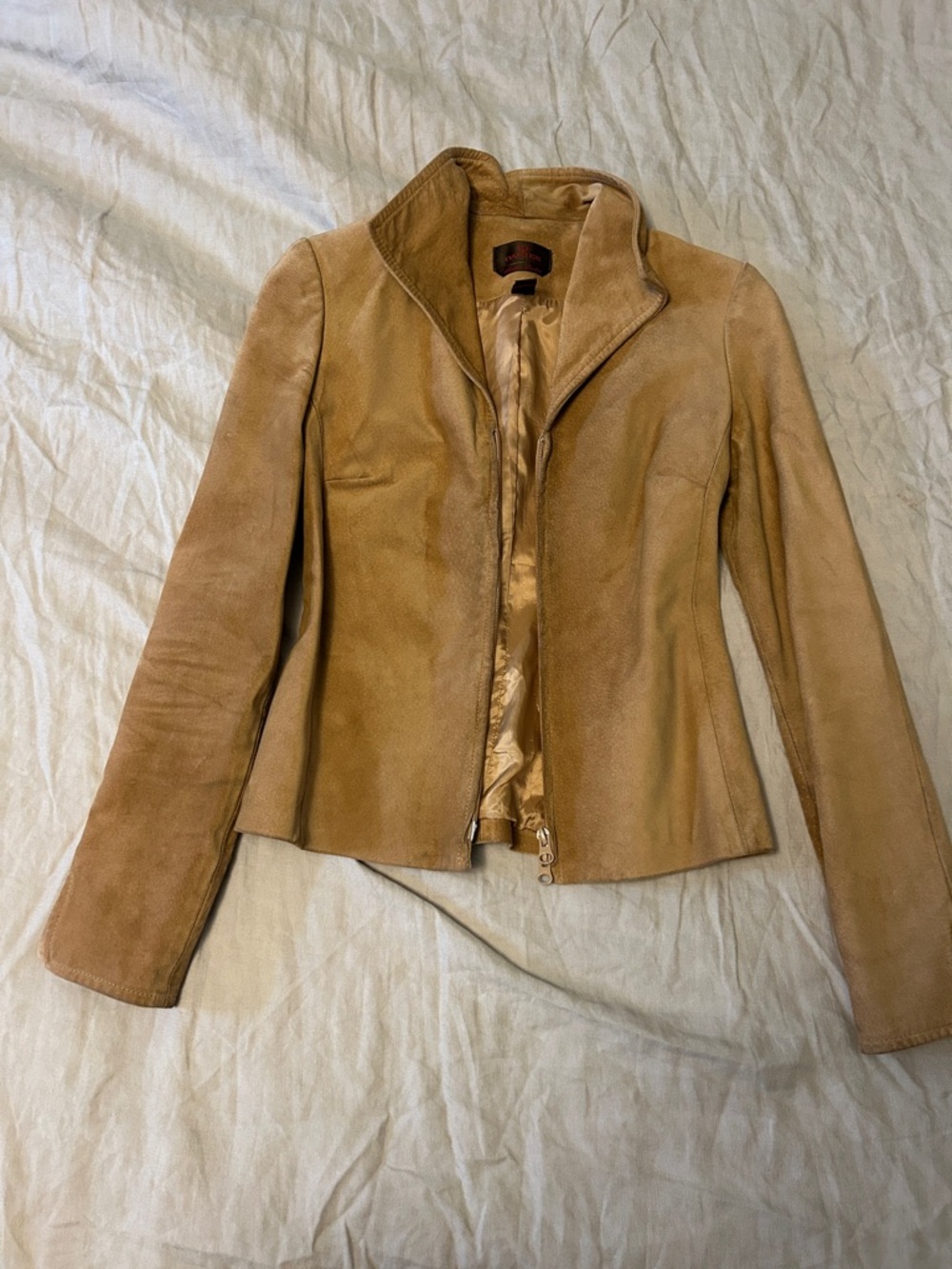 Danier Tan Suede Leather Jacket